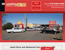 Tablet Screenshot of martinsupplyautoparts.com